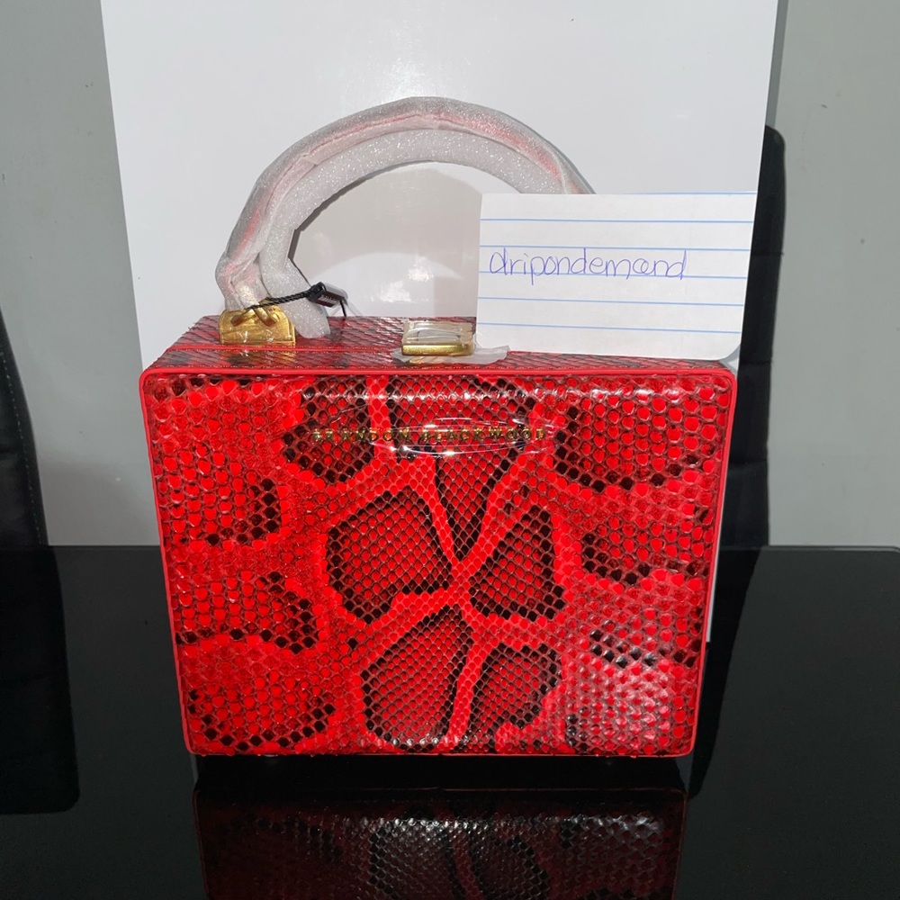 Brandon Blackwood Red Snakeskin Kendrick Trunk